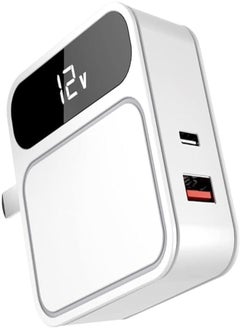 Buy ASPOR A835 PD+ QC FAST CHARGER/EU PIN + IPHOEN CABLE - White in Egypt