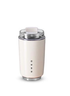 Buy Travel Coffee Mug, Insulated Beverage Cup With Leakproof Lid, Long Lasting Coffee Tumbler With Lid And Straw, Travel Coffee Thermos White in Saudi Arabia