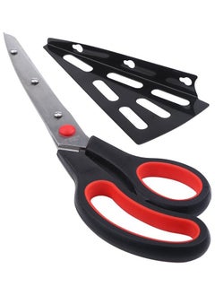 Buy Shallow Pizza Scissor with Slicer, Red - BD-ATV-12 in UAE