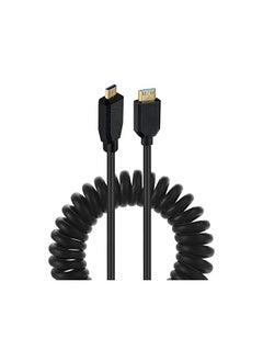 اشتري Hdmi 2.1 Cable Micro Hdmi Male Type D To Mini Hdmi Male Type C Extension Cord Ultra Ring High Eed Hdmi Coiled 8K 60Hz 4K 120Hz Compatible With Monitor Projector في السعودية