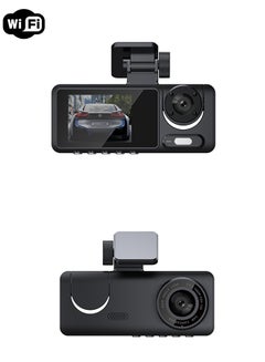 Buy Car Auto Dash Dual Lens Recording Camera. in UAE