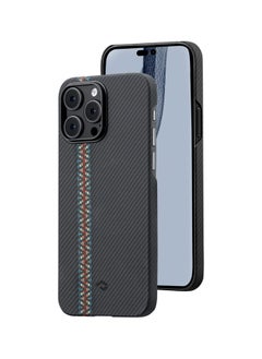 اشتري MagEZ Case for iPhone 14 Pro Max Compatible with MagSafe, Slim & Light iPhone 14 Pro Max Case 6.7-inch with a Case-Less Touch Feeling, 600D Aramid Fiber Made [Fusion Weaving MagEZ Case 3 - Rhapsody] في الامارات