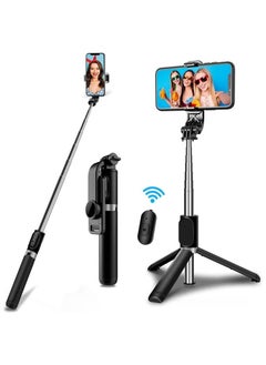 Buy Go-Des Telescopic Tripod Selfie Stick with Wireless Control for Camera and Outdoor Photography in UAE