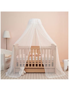Buy Baby Bed Canopy Net with Adjustable Clip-on Stand Baby Crib Cot Net Tent Hanging Dome Curtain Netting See Through Mesh Bed Cover Net Stand Rod in Saudi Arabia