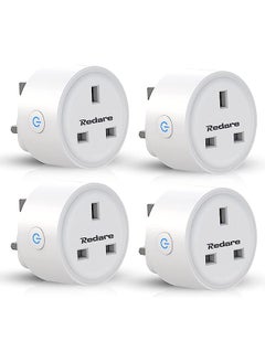 Buy Smart Plug,WiFi Plugs,16A Mini Outlet Compatible with Alexa and Google Home, Mini Socket with Remote Control & Voice Control with Electricity Statistics Timer Function, No Hub Required(4 Pack) in Saudi Arabia