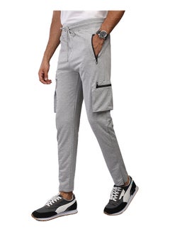 اشتري Coup Regular Fit Sweat Pants For Men Color Grey في مصر