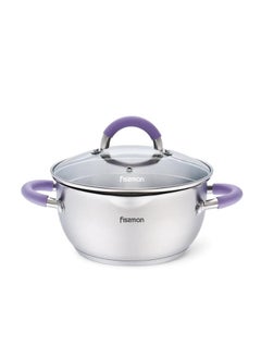 اشتري Fissman Annette Stainless Steel Stockpot With Glass Lid في الامارات