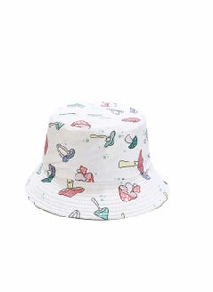 اشتري Bucket Hat, Fashion Mushroom Pattern Hat, Reversible Summer Sun Cap for Women Men Outdoor Travel في الامارات