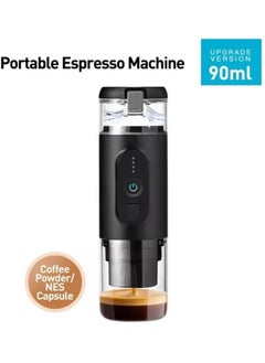 Buy ADAK MiniSpresso Electric Portable Espresso Maker - Built-in Battery, 18-Bar Pressure, Fully Automatic One-Click Coffee Machine for Hot and Cold Brew((BLACK) in UAE