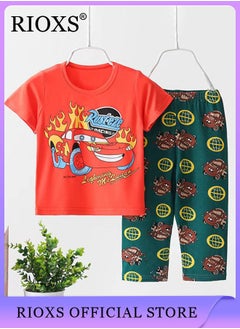 Buy Toddler Baby Boys Top and Short Sets Kids Short Sleeve Shirt Short Suits Cotton Outfits Summer Playwear in Saudi Arabia