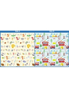 Buy Foldable Reversible Baby Play Mat Waterproof XPE Floor Baby Crawling Mat in UAE