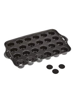 Buy Non Stick Cup Cake Tray With Removable Bottom Custom Shaped Bakery Tray 24 Cavity Muffin Baking Pan in UAE