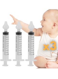 Buy 3 Nasal Wash Syringe for Baby and Adults - Baby Nasal Wash Syringe Baby Snot Syringe - Nasal Syringe for Baby - Nasal Aspirator for Baby in Saudi Arabia