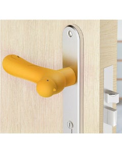 Buy Silicone Door Handle Cover 4mm Thickened Silicone for Stronger Protection Anti-collision and Anti-static in UAE