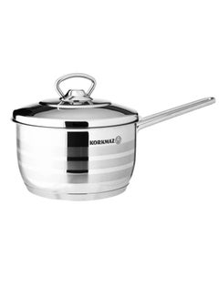 Buy Casserole Made Of Stainless Steel 18/10 size 16 cm 2 liters in Saudi Arabia