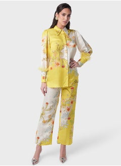 اشتري Floral Printed Shirt & Pants Set في الامارات