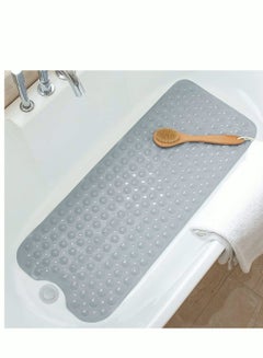 اشتري Bathtub Mats for Shower Tub Non-Slip Bath Mat Extra Long Shower Mat Bath Tub Mat for Bathroom with Machine Washable BPA Free for Kids في الامارات
