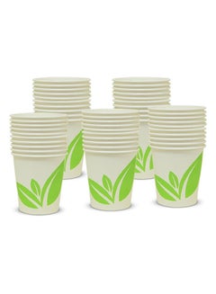 Buy Biodegradable Disposable Paper Cup 7oz 50-Pieces in UAE