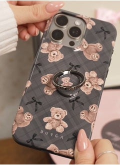 Buy Phone Case Compatible with iPhone 15 PRO MAX Mobile Phone Case Hybrid 2 Layer Hard Shell Silicone Protective Case Luxury Premium Scratch-Resistant BFF Cute Teddy Bears in UAE