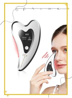 Buy Electric Gua Sha - Face Lift Device -Gua Sha Facial Tools - Face Sculpting Tool - Heated & Vibration & Red Light Face Massager Anti-Aging & Wrinkles Puffiness Double Chin Tension Relief in UAE