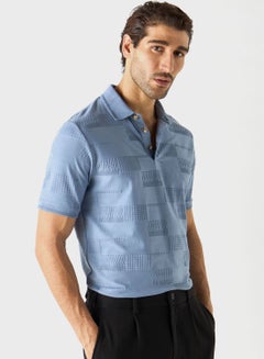 Buy Textured Polo Shirt in UAE