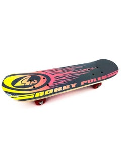 اشتري skateboard By FunZz Size 59 X 15 Cm ,Double Kick Concave Skate Board, Complete Skate Board Wood Outdoor Medium Board for Teens Beginners Girls Boys Kids في السعودية