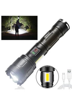 Buy Super bright LED flashlight with side lighting in Saudi Arabia