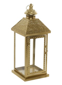 Buy Emallie Lantern, Gold & Clear - 14.5x36 cms in UAE