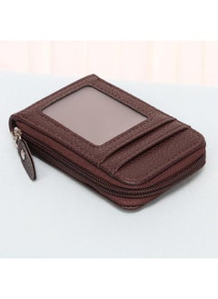 Buy Women's Wallet New Fashion Light Luxury Leather Face Organ Style Design Sense Card Bag Modern Simple Multi-card Small Wallet in Saudi Arabia