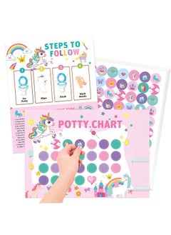 Buy Potty Training Chart for Toddlers Potty Training Stickers Potty Chart with Unicorn Stickers Toilet Training Reward Chart Develop Toileting Habit for Toddlers Boy Girl in UAE