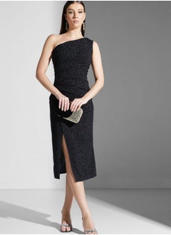 Buy One Shoulder Shimmer Dress in Saudi Arabia