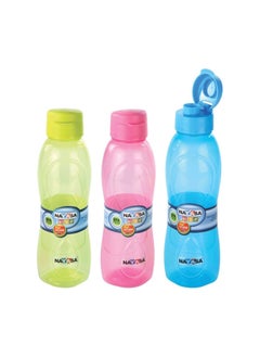 Buy Water Bottle Set of 3 Bottles Fridge Water Bottle - Jolly Assorted Colors in UAE