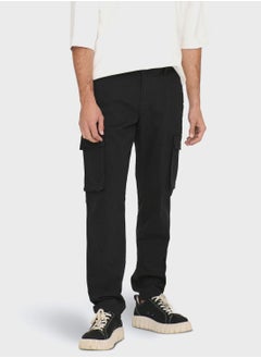 Buy Essential Slim Fit Cargo Pants in UAE