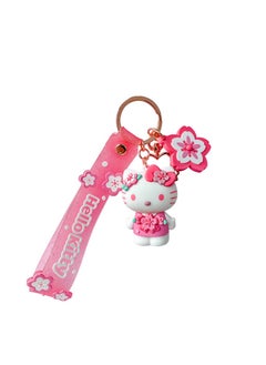 Buy Cherry Blossom Key Chain, Pink Hello Kitty, Small Gift Pendant for Schoolbag, Car Key Chain in UAE