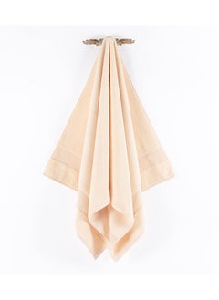 Buy Micro Pleat Bath Towel, Pearl Ivory - 630 GSM, 70x140 cm in UAE