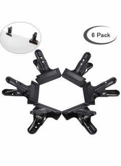 Buy Backdrop clips, 6 Pack Spring Clamps Heavy Duty Photography Background Clips with Protective rubber, large backdrop clamps for backdrop stand, Photo Studio,Adjustable Background Stand in UAE