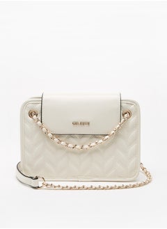 اشتري Women's Quilted Shoulder Bag with Chain Link Strap في الامارات