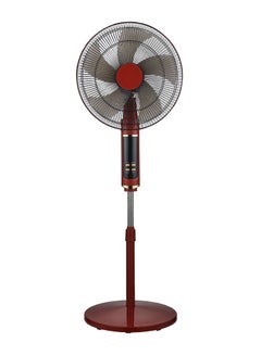 Buy 16 inch 55W Pedestal Stand Fan 90⁰ Oscillation Directions 3 Speed Levels 5 Leaf Blade 7.5H Timer with Remote Control in UAE