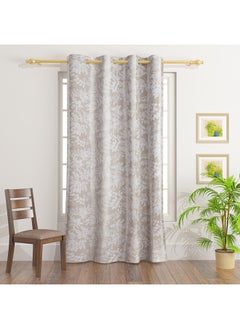 Buy Ruselle Fern Printed Single Curtain 240 x 140 cm in UAE