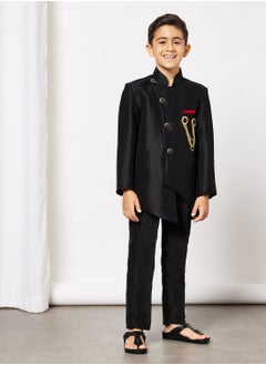 Buy Boys Solid Indo Western Sherwani Set in Saudi Arabia