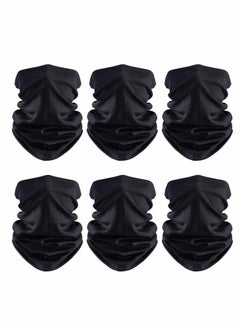 Buy Face Cover, 6 PCS Neck Gaiter Face Mask for Women Men, Balaclava Face Breathable Bandana Sun Protection Cycling Running, Unisex Face Cover Scarf for Outdoor Sports in UAE