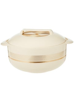 اشتري Hotpot Stainless Steel insulated Casserole Hot Pot Sparkle Beige في الامارات