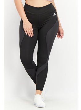 اشتري Women Sportswear Branded Logo Tights, Black في الامارات