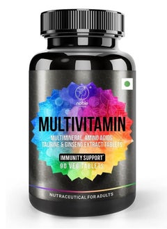 Buy Multivitamin for Men and Women, 90 Multivitamin Multimineral Tablets, with Zinc, Vitamin C, Vitamin D3, Multiminerals and Ginseng Extract, Enhances Energy, Stamina & Immunity (Multivitamin 90 Tablets) in UAE