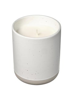 Buy Scented candle in ceramic jar, cucumber & lime/white, 45 hr in Saudi Arabia