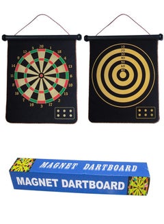 Buy Magnetic Dart Board Indoor Outdoor Dart Games Magnetic Darts, Safety Toy Games Rollup Double Sided Board Game Set for Gifts in Saudi Arabia