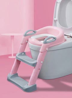Buy Baby Potty Training Seat with Step Stool Ladder for Kids and Toddler in UAE