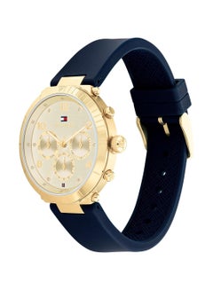 Buy TOMMY HILFIGER EMERY WOMEN's GOLD DIAL, BLUE SILICONE WATCH - 1782491 in UAE