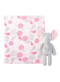 Buy Plush Blanket And Toy Paisley Elephant in UAE