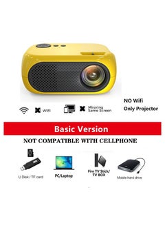 Buy Mini Projector Full HD 1080P Movie Projector Portable LED Projector Home Theatre Cinema in Saudi Arabia